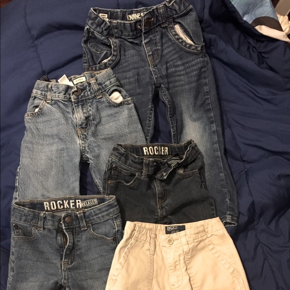 5 pairs of 3T pants! 4 Jeans/ 1 Khaki. Name Brand - Picture 1 of 7